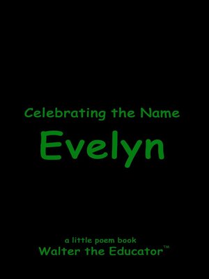 cover image of Celebrating the Name Evelyn